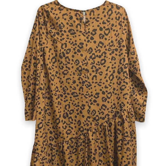 Tan animal print boho dress - Picture 3 of 5